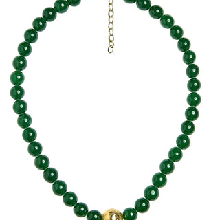 Winnie Quartz Beaded Necklace, Emerald