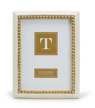 Gold Beads Photo Frame