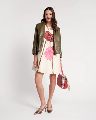 Alice Shift Dress Poppy in Oyster