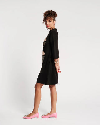 Annie Dress Heirloom Floral Dress in Black