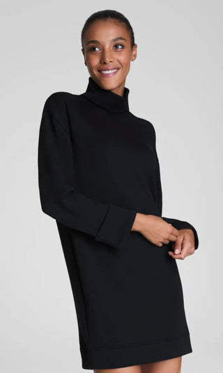Turtleneck Dress, Black