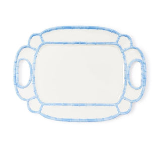 French Blue Bamboo Melamine Platter