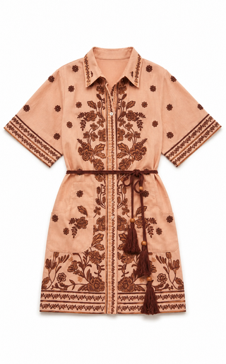 Infiorata Embroidered Mini