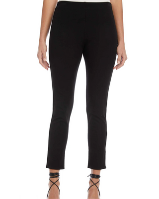 Ankle Slit Pants, Black