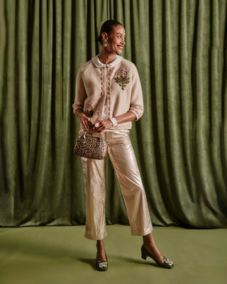 Coleman Pant in Metallic Gold