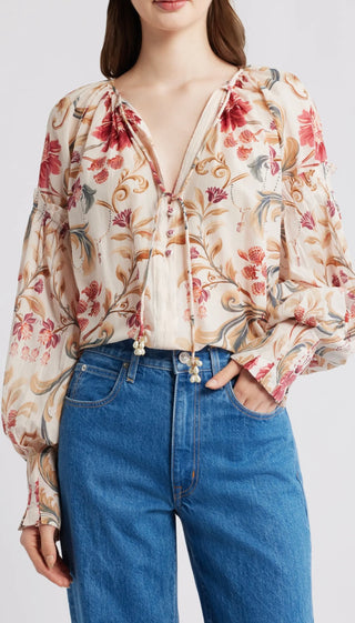 Royal Garden Sand Blouse
