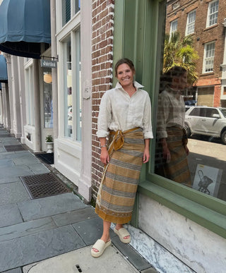 Mustard Stripe Sarong