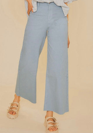 Wide Leg Denim, Blue Mist