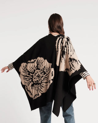 Ginny Wrap Carefree Mum in Black & Camel