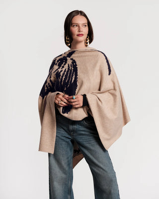 Ginny Wrap Carefree Mum in Camel and Navy