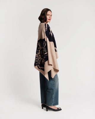 Ginny Wrap Carefree Mum in Camel and Navy