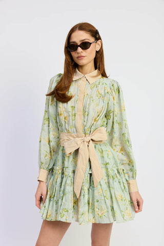 Long Sleeve Dress with Bow