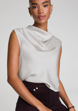 Sleeveless Cowl Neck, Birch