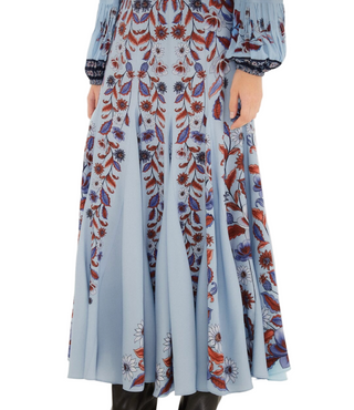 Marcelle Soft Blue Maxi Skirt