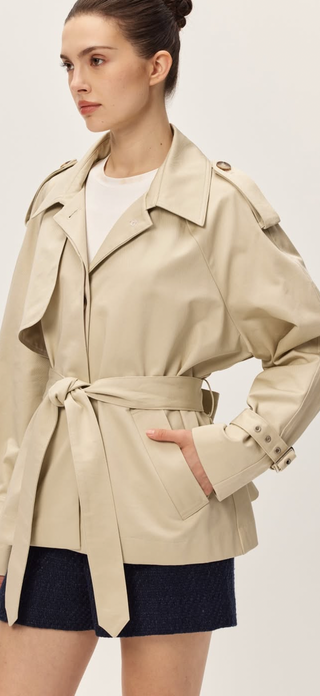 Noa Cropped Trench Coat