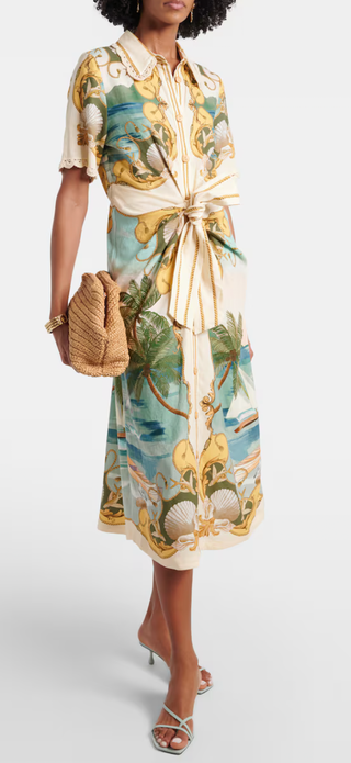 Royal Sea Midi Dress