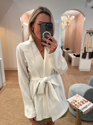 AE Luxe Wrap Cardigan, Ivory