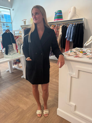 Black Double Breasted Coat