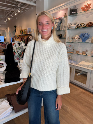 Vida Turtleneck, Chalk