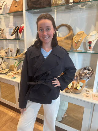 Eleanor Cropped Trench Coat