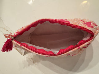 Small Pink Monkey Cosmetic Bag