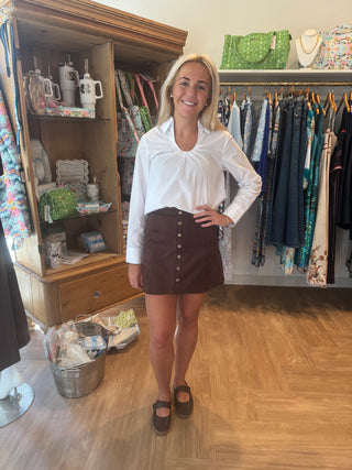 White Horseshoe Blouse