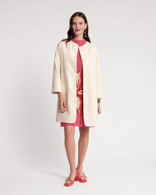 Mod Jacket Faux Leather in Oyster