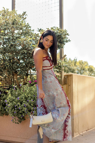 Hayden Midi in Frost Floral