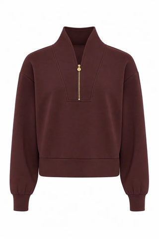 Monroe Sweatshirt in Chocolate
