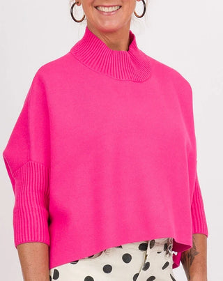 Aja Sweater, Super Pink