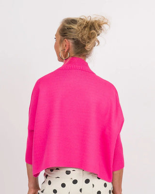 Aja Sweater, Super Pink