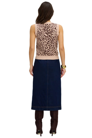 Ambrose Midi Skirt, Indigo