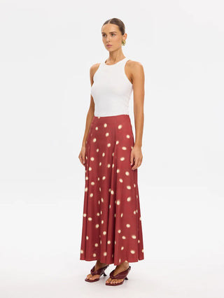 Saro Maxi Skirt, Brick