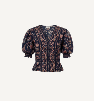 PREORDER - Melissa Top in Bois Print