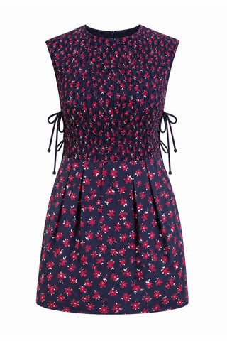 Stetson Dress in Navy Amora