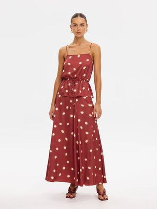 Saro Maxi Skirt, Brick