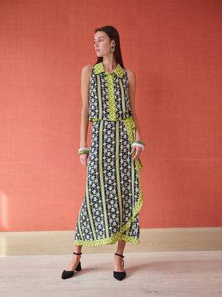 Olive Sleeveless Top in Fleur de Lune