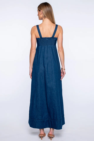 Annalisa Dress in Denim Floral