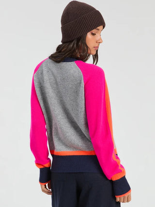 Grey Colorblock Sweater