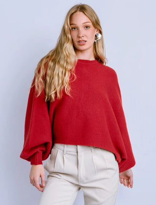 Echo Sweater in Red Lantern