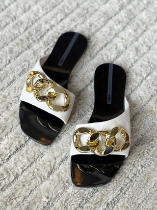 Black,White & Gold Avolto Sandal