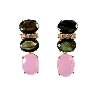 Lucy Pink Gemstone Earrings