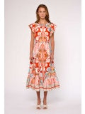 Ella Midi Dress, Rosetti Print