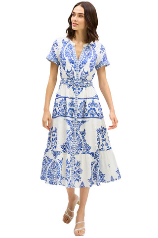 Lizzy Dress, Porcelain Print