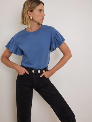 Camille Ruffle Sleeve Top