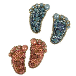 Blue Foot Earrings