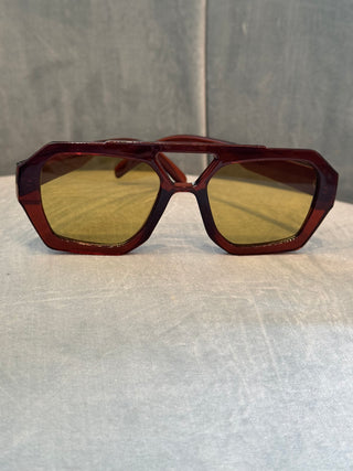 Brown Aviator Tinted Sunglasses