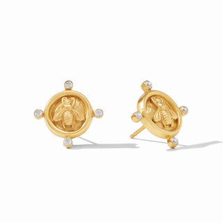 Bee Cameo Solitaire Stud