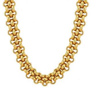 Rosalinda Chunky Cain Necklace in Gold