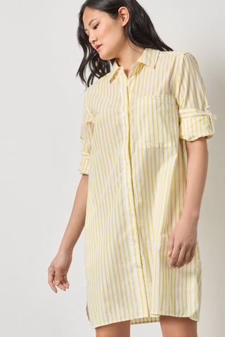 Striped Shirt Dress